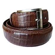 Dark Brown Leather Belt